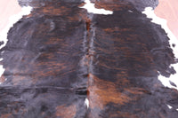 Thumbnail for Tricolor Natural Cowhide Rug - XX-Large 7'11