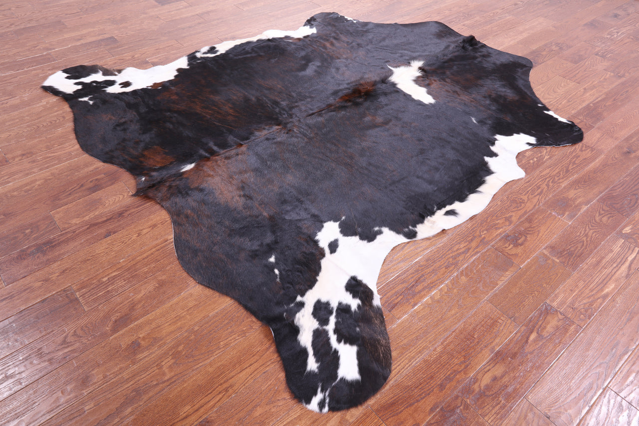 Tricolor Natural Cowhide Rug - XX-Large 7'11"H x 7'7"W