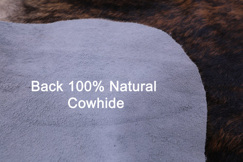 Brindle Natural Cowhide Rug - Large 6'10