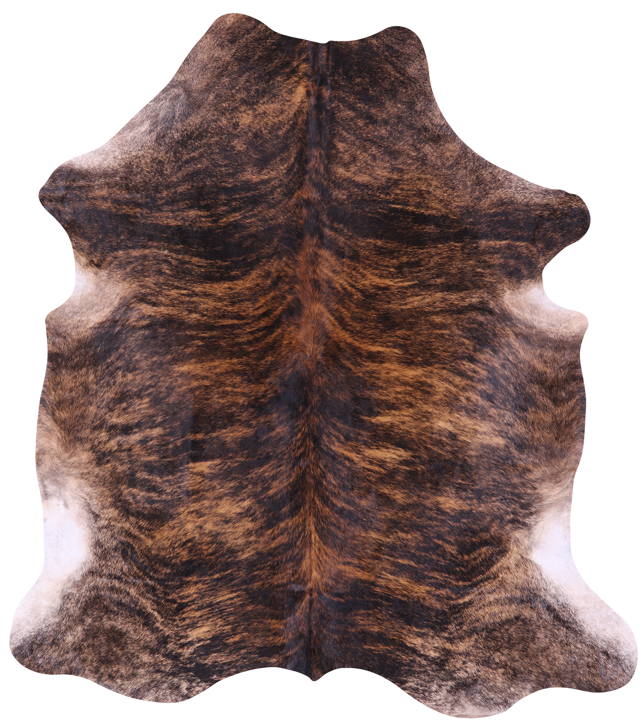 Brindle Natural Cowhide Rug - Large 6'10"H x 6'2"W