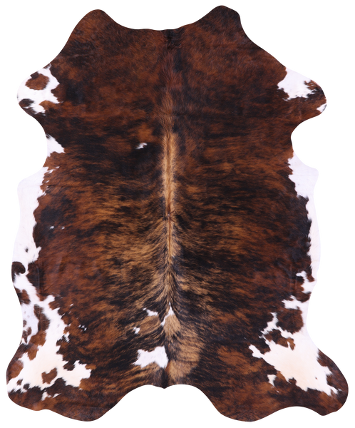 Brindle Natural Cowhide Rug - X-Large 7'4"H x 5'11"W