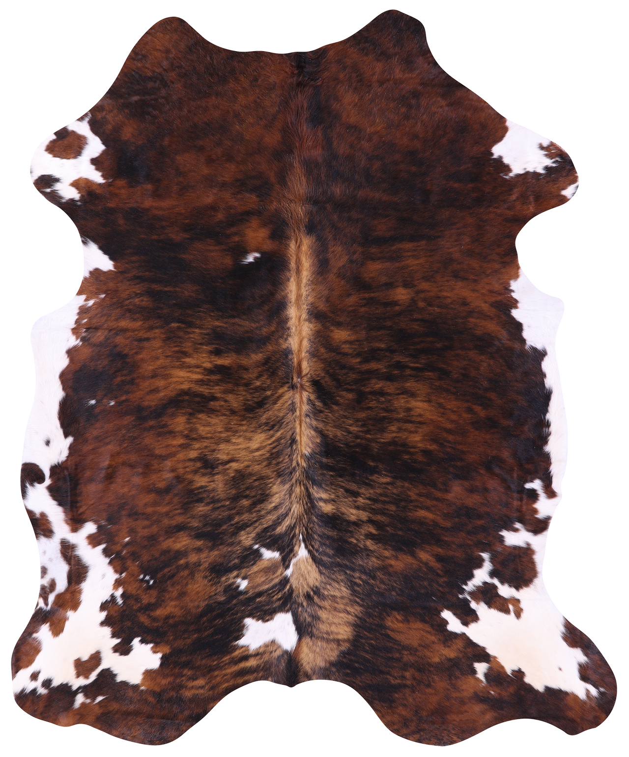 Brindle Natural Cowhide Rug - X-Large 7'4"H x 5'11"W