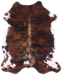 Thumbnail for Brindle Natural Cowhide Rug - X-Large 7'4