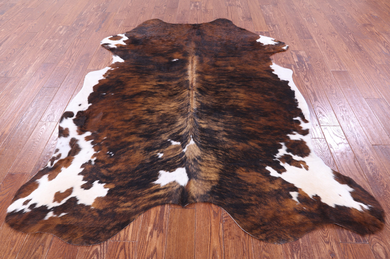 Brindle Natural Cowhide Rug - X-Large 7'4"H x 5'11"W