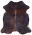 Dark Brindle Natural Cowhide Rug - Medium 6'2"H x 5'8"W