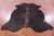 Dark Brindle Natural Cowhide Rug - Medium 6'2"H x 5'8"W