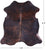 Dark Brindle Natural Cowhide Rug - Medium 6'2"H x 5'8"W