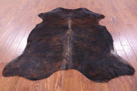 Thumbnail for Dark Brindle Natural Cowhide Rug - Medium 6'2