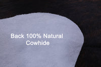 Thumbnail for Dark Brindle Natural Cowhide Rug - Medium 6'2