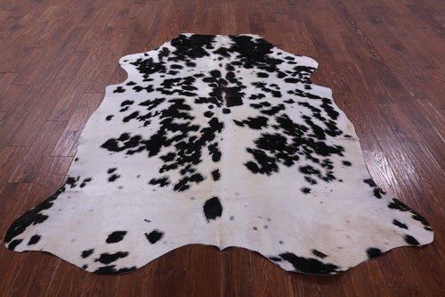 Black Salt & Pepper Natural Cowhide Rug - X-Large 7'0