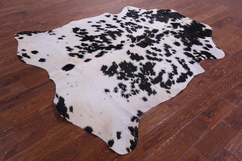 Black Salt & Pepper Natural Cowhide Rug - X-Large 7'0