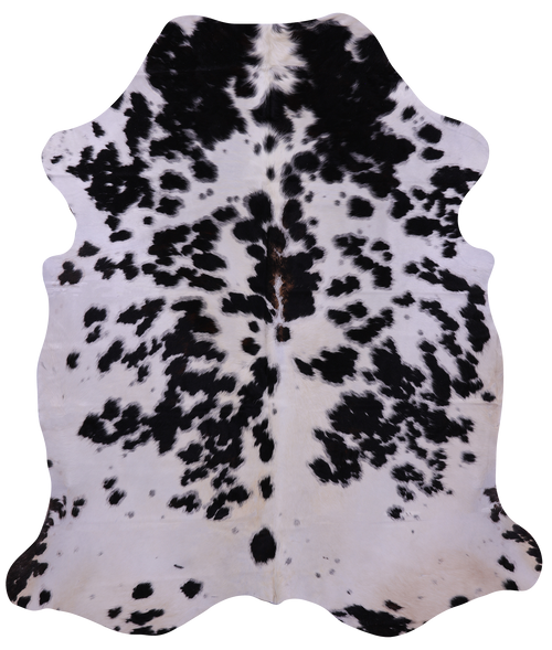 Black Salt & Pepper Natural Cowhide Rug - X-Large 7'0