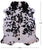 Black Salt & Pepper Natural Cowhide Rug - X-Large 7'0"H x 6'0"W