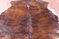 Thumbnail for Brindle Natural Cowhide Rug - Medium 6'0