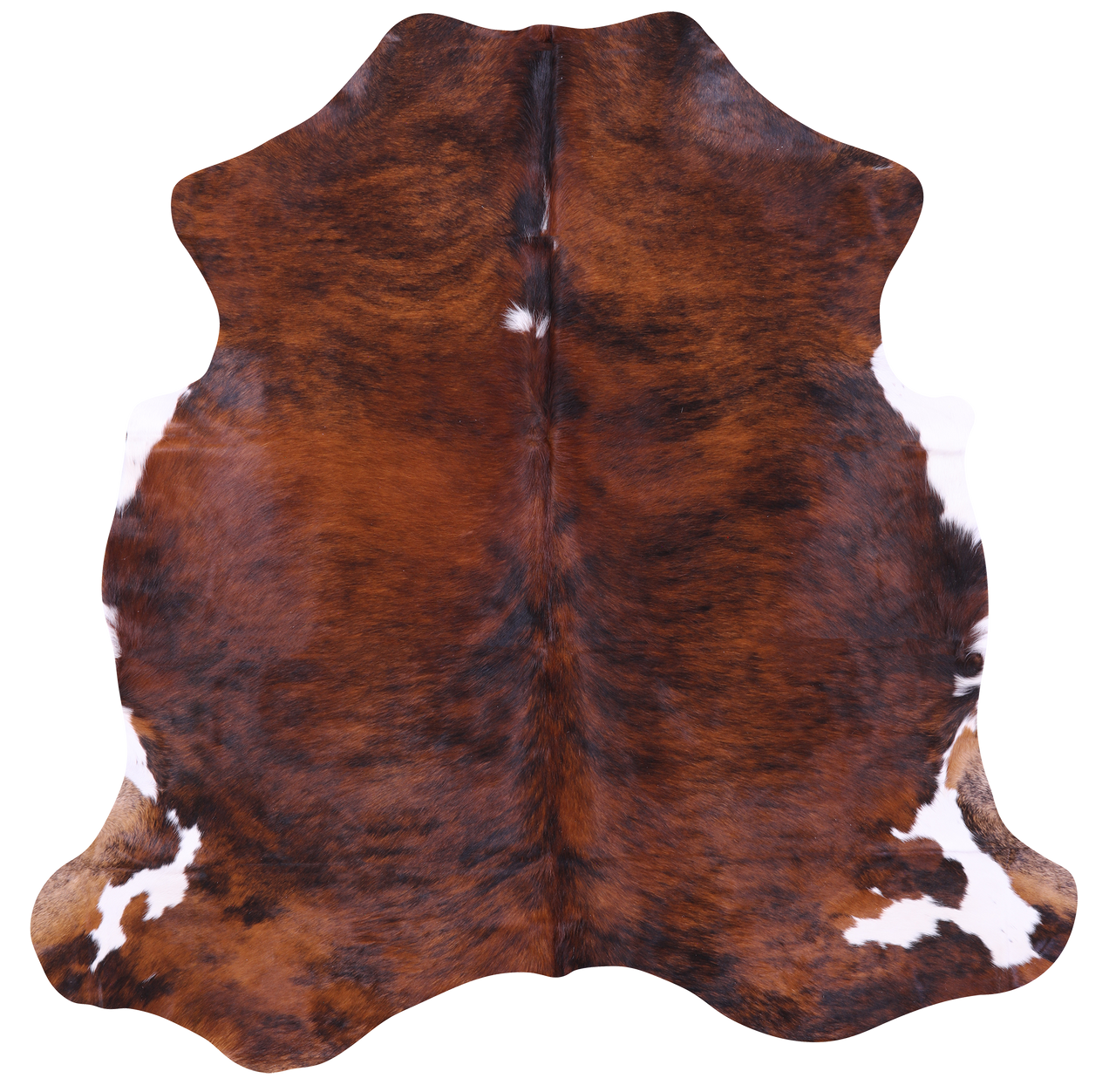 Brindle Natural Cowhide Rug - Medium 6'0"H x 6'0"W