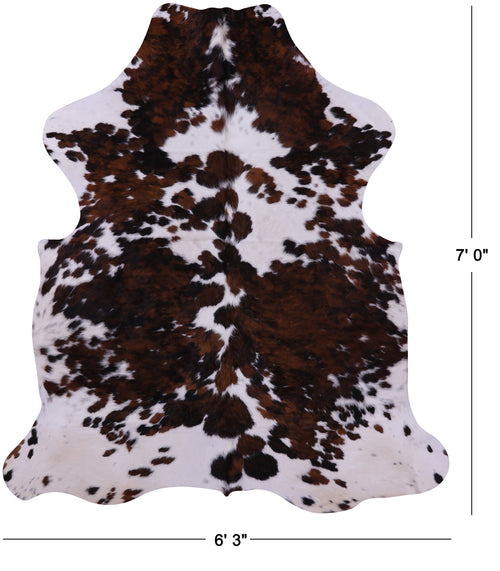 Tricolor Natural Cowhide Rug - X-Large 7'0