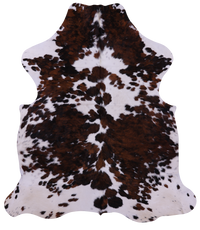 Thumbnail for Tricolor Natural Cowhide Rug - XLarge 7'0