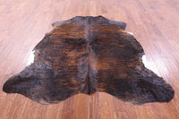 Thumbnail for Brindle Natural Cowhide Rug - Large 6'4