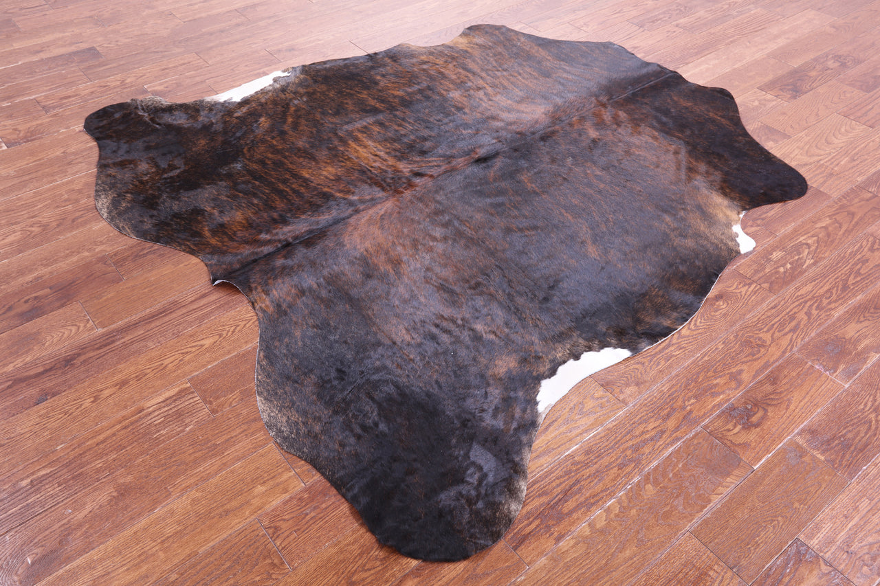 Brindle Natural Cowhide Rug - Large 6'4"H x 6'3"W