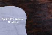 Thumbnail for Brindle Natural Cowhide Rug - Large 6'4