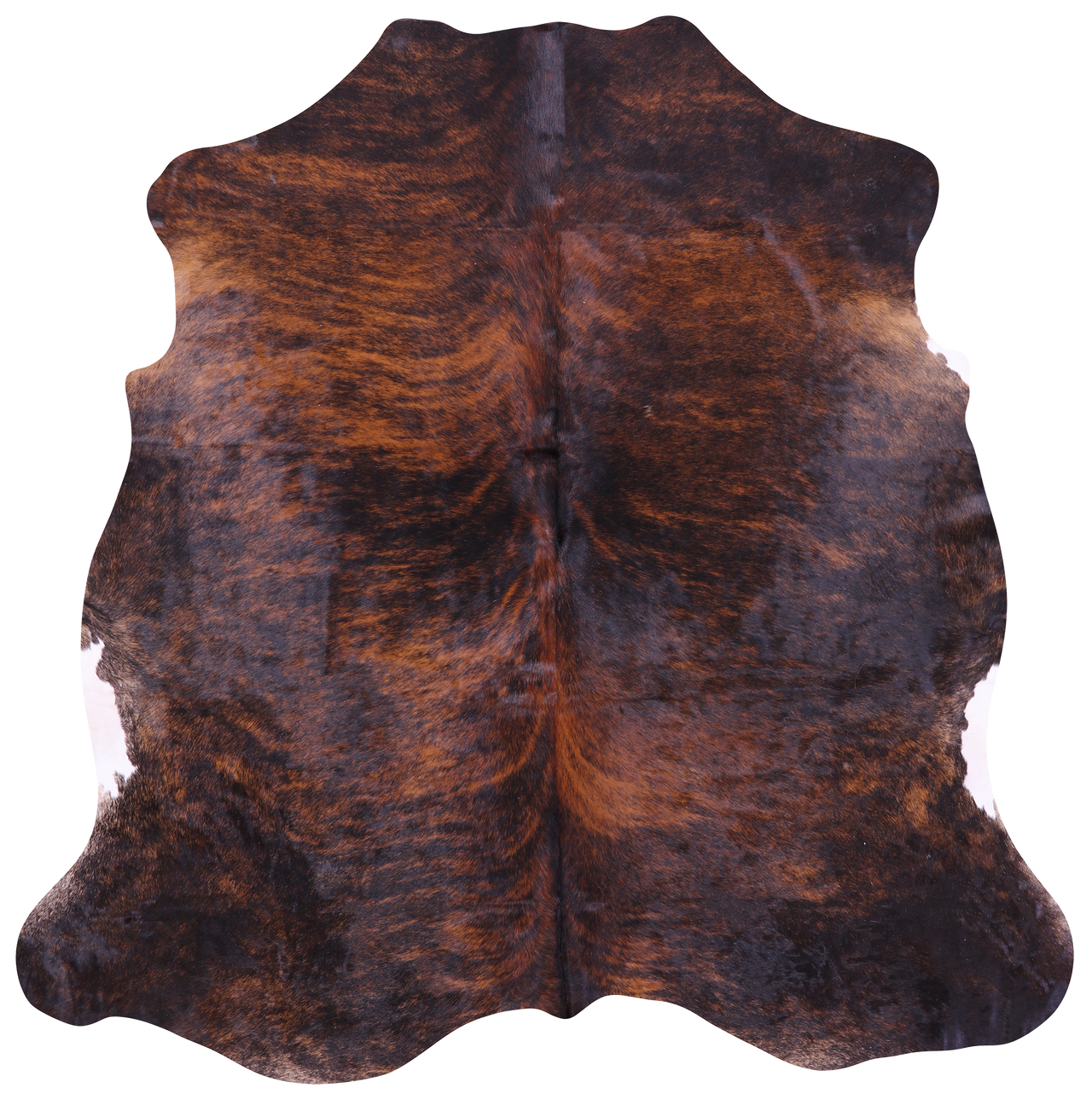 Brindle Natural Cowhide Rug - Large 6'4"H x 6'3"W