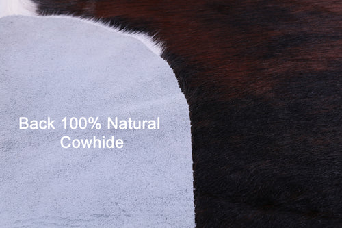 Tricolor Natural Cowhide Rug - X-Large 7'2