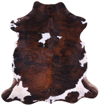 Thumbnail for Tricolor Natural Cowhide Rug - XLarge 7'3