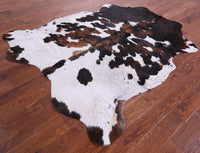 Thumbnail for Tricolor Natural Cowhide Rug - Large 6'9