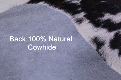 Tricolor Natural Cowhide Rug - Large 6'9