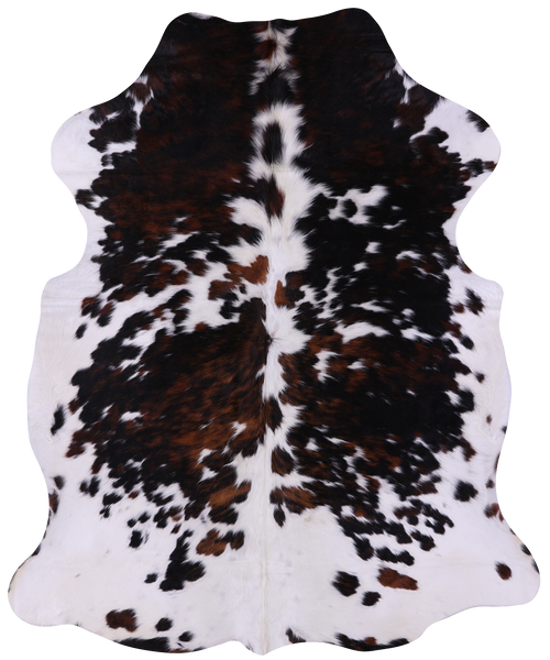 Tricolor Natural Cowhide Rug - Large 6'9