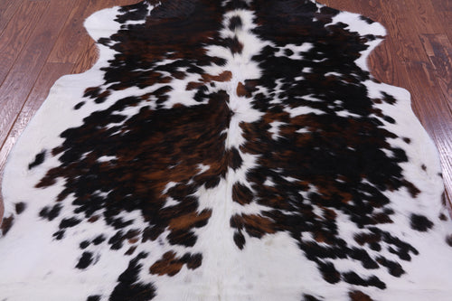 Tricolor Natural Cowhide Rug - Large 6'9