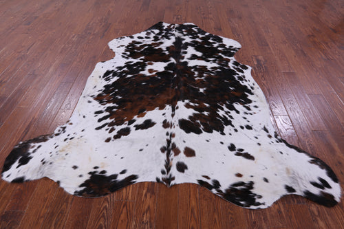 Salt & Pepper Natural Brown Cowhide Rug - XX-Large 7'9