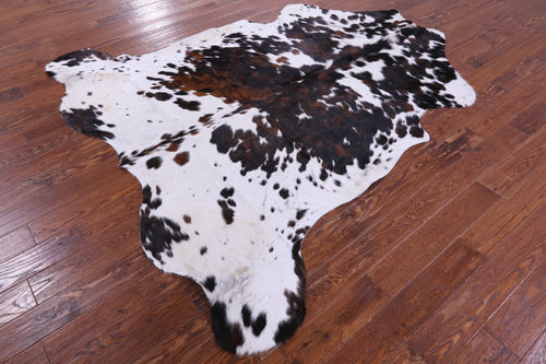 Salt & Pepper Natural Brown Cowhide Rug - XX-Large 7'9