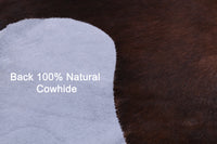 Thumbnail for Brown & White Natural Cowhide Rug - Large 6'9