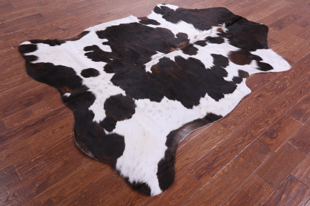 Tricolor Natural Cowhide Rug - XLarge 7'4"H x 6'0"W