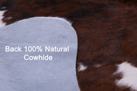 Thumbnail for Tricolor Natural Cowhide Rug - XLarge 7'7