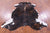 Dark Brindle Natural Cowhide Rug - Large 6'6"H x 5'7"W