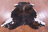 Thumbnail for Dark Brindle Natural Cowhide Rug - Large 6'6