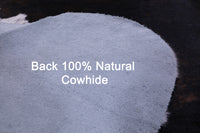Thumbnail for Dark Brindle Natural Cowhide Rug - Large 6'6