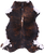 Dark Brindle Natural Cowhide Rug - Large 6'6"H x 5'7"W
