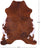 Brown & White Natural Cowhide Rug - Large 6'9"H x 5'7"W