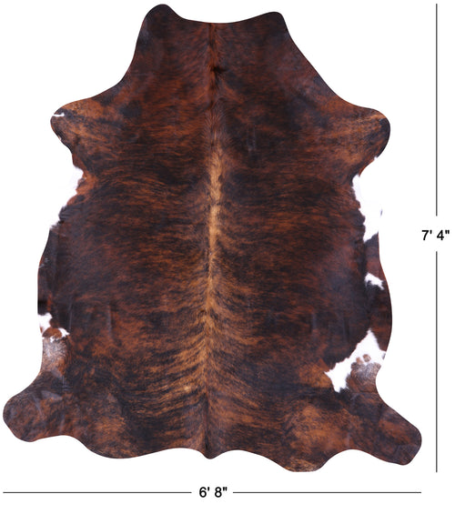 Brindle Natural Cowhide Rug - X-Large 7'4