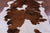 Brown & White Natural Cowhide Rug - X-Large 7'4"H x 6'10"W