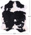 Black & White Natural Cowhide Rug - Large 6'4"H x 5'8"W