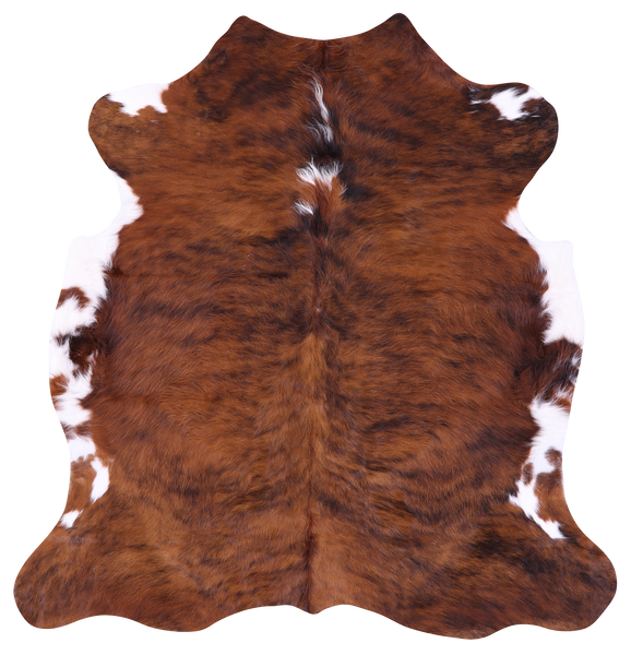 Brindle Natural Cowhide Rug - Small 5'6"H x 5'3"W