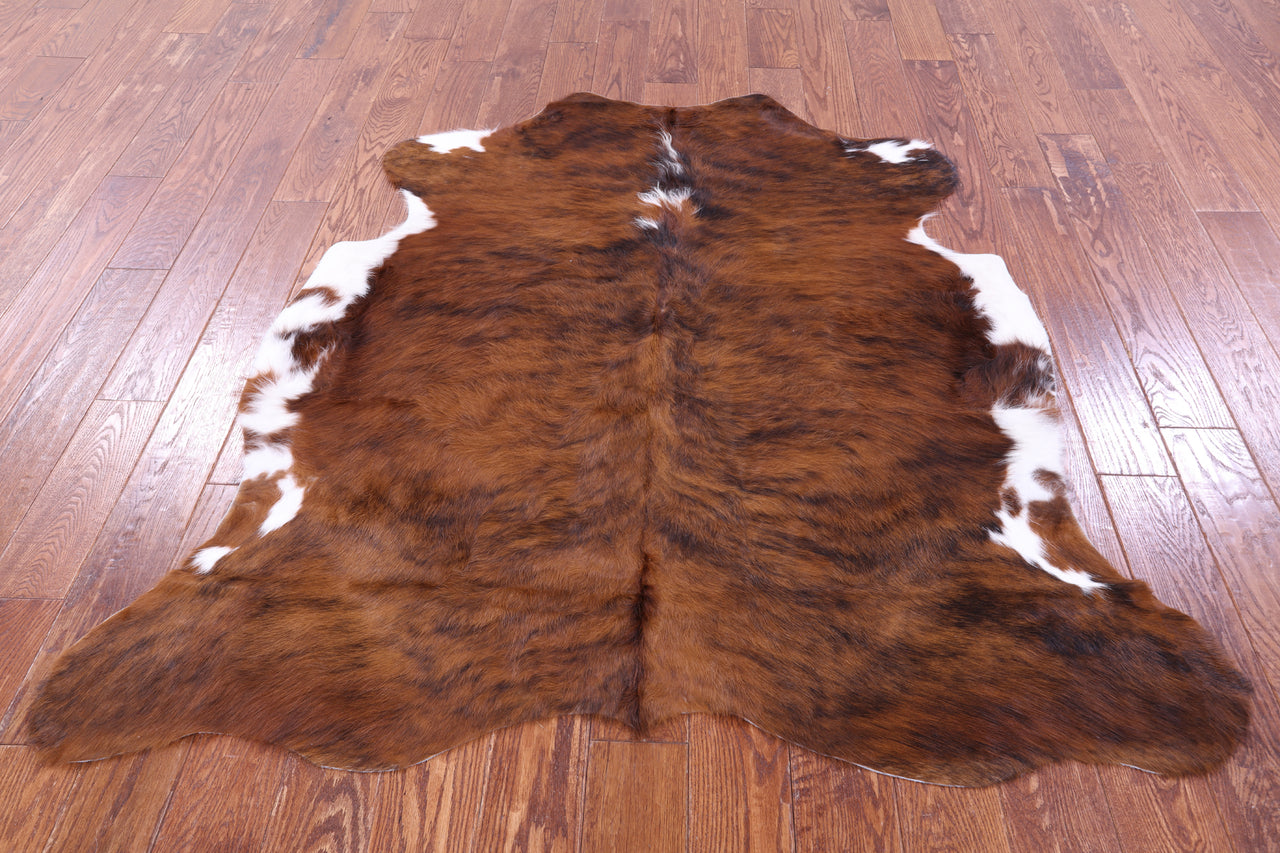 Brindle Natural Cowhide Rug - Small 5'6"H x 5'3"W