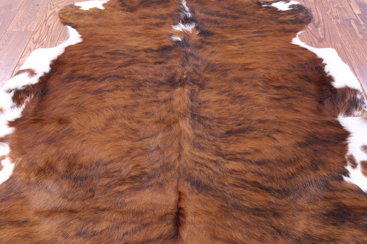 Brindle Natural Cowhide Rug - Small 5'6"H x 5'3"W