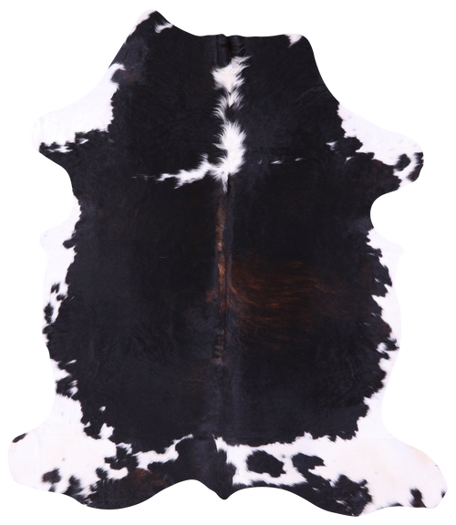 Black & White Natural Cowhide Rug - X-Large 7'0