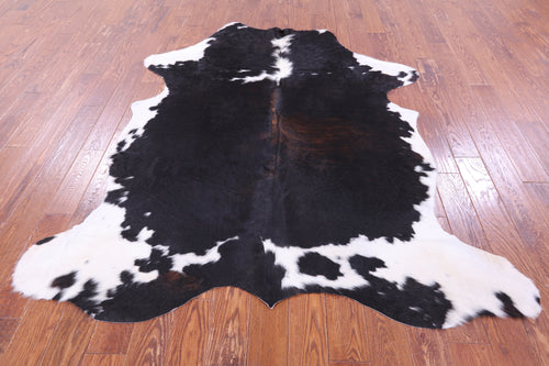 Black & White Natural Cowhide Rug - X-Large 7'0