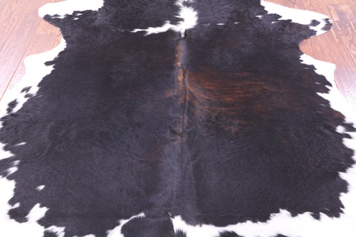 Black & White Natural Cowhide Rug - X-Large 7'0